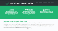 Desktop Screenshot of microsoftcloudshow.com
